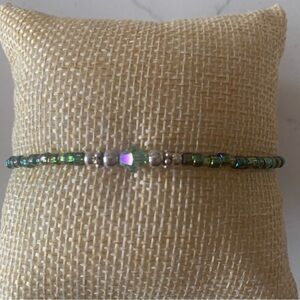 Unique Sterling Silver Beaded Bracelet by LIZZdezigns